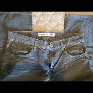 Express men’s charcoal corduroy pants